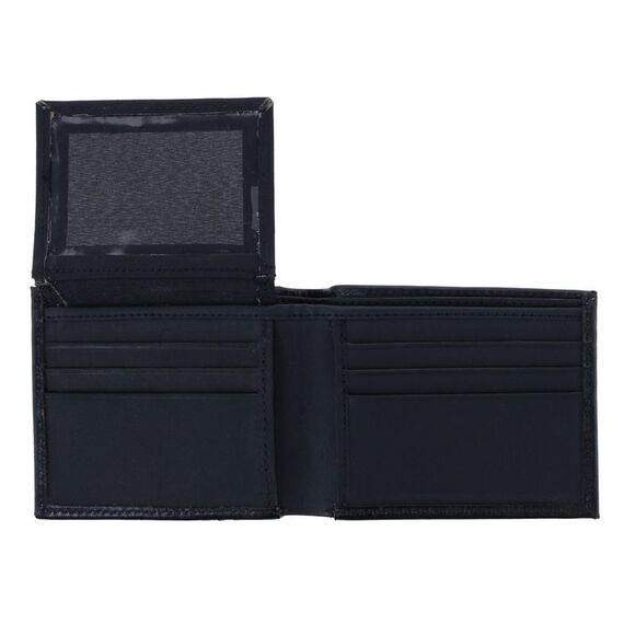 CTM Men's Feather Tooled Leather Bifold Wallet - Picture 4 of 4